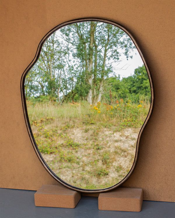 Shaped Bark Mirror
