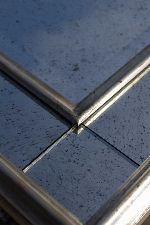 Bespoke Antique Silver Nutley Mirror