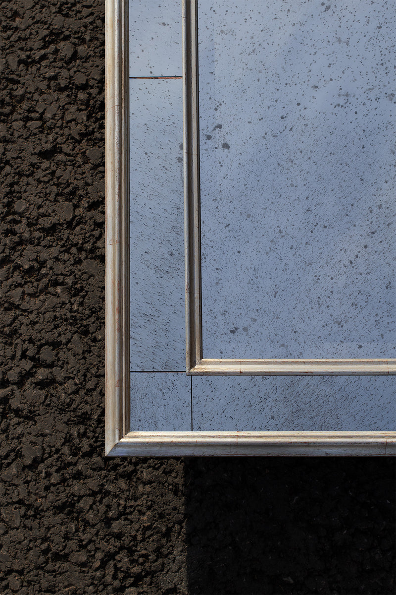 Bespoke Antique Silver Nutley Mirror – Patrick Ireland Frames