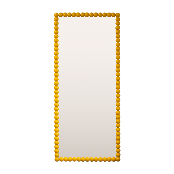 Yellow Large Bobbin Mirror
